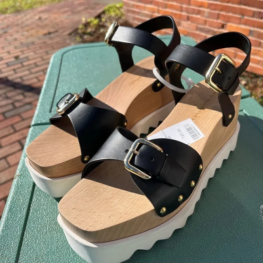 Stella McCartney Elyse Wedge Platform Sandals NWT